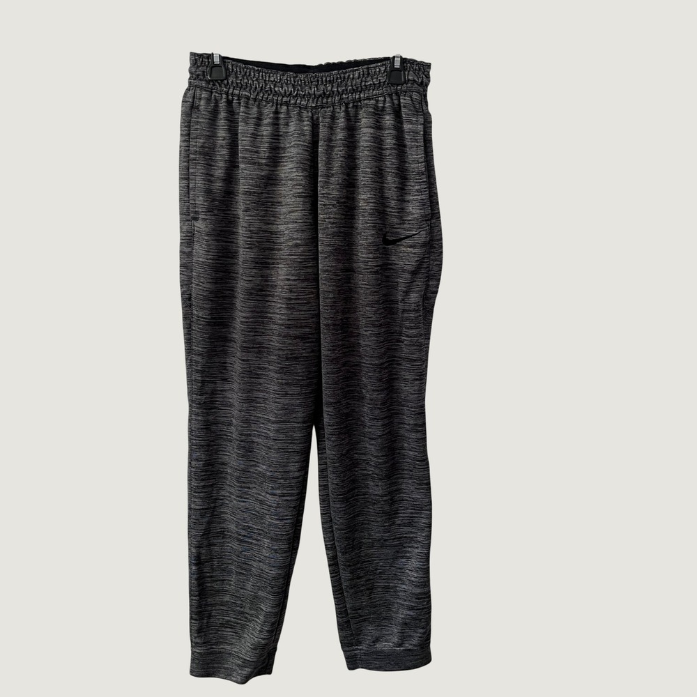 Nike Men Dri FIT Spotlight Tapered Basketball Jogger Sweatpant L Gray Athleisure